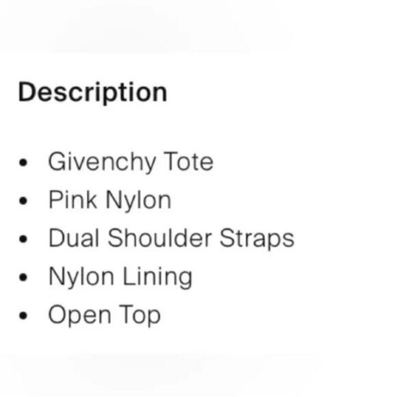 Authentic 🌺Givenchy🌺 Nylon Fuscia Pink Tote Bag EUC - Picture 6 of 11